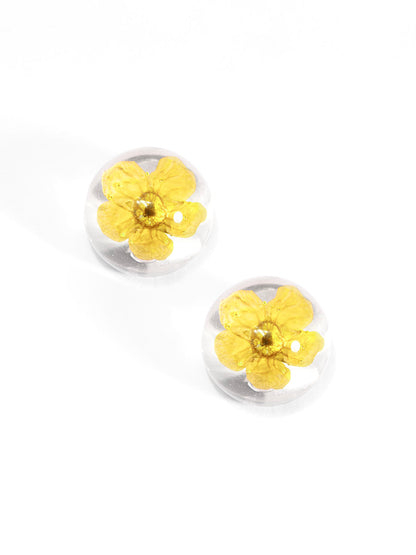 Amelia Lucite Floating Stud Earring