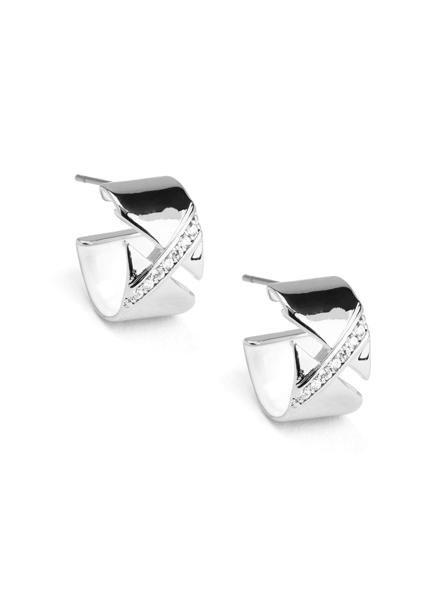 Aveline Pavé Wrapped Hoop