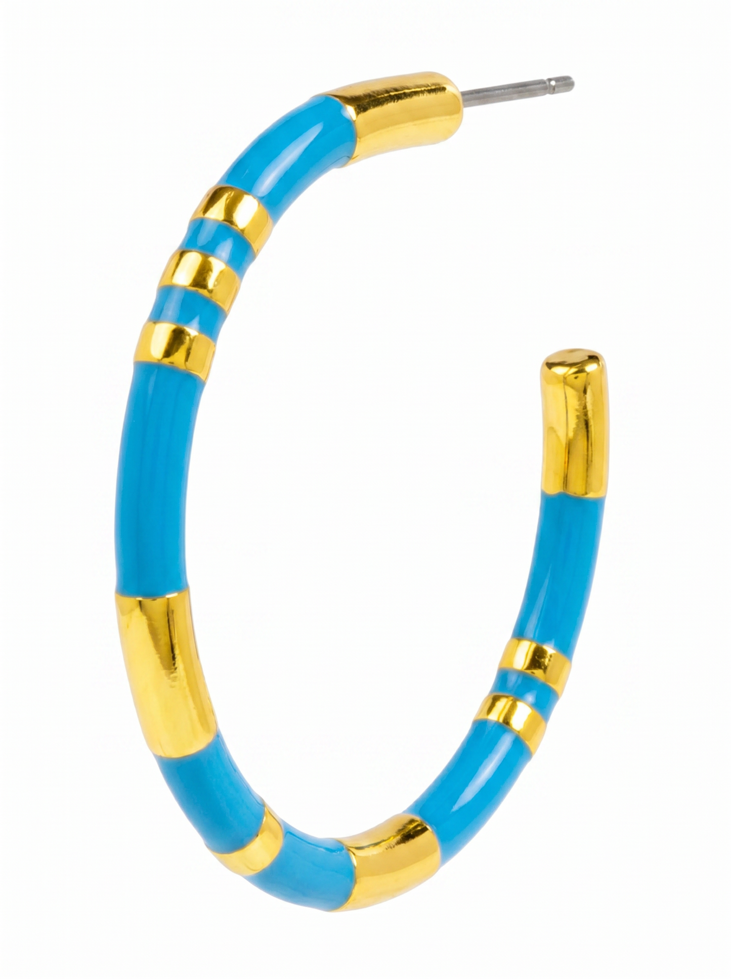 Enamel Cleopatra Hoop Earring