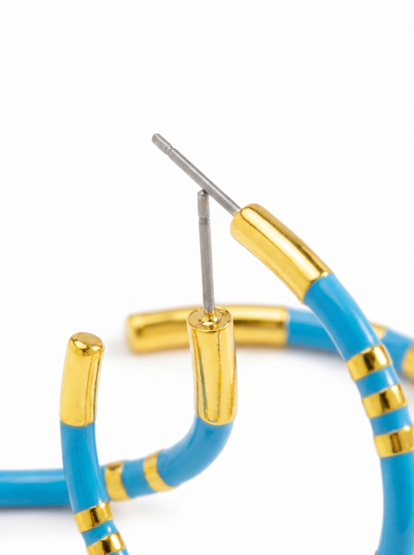 Enamel Cleopatra Hoop Earring