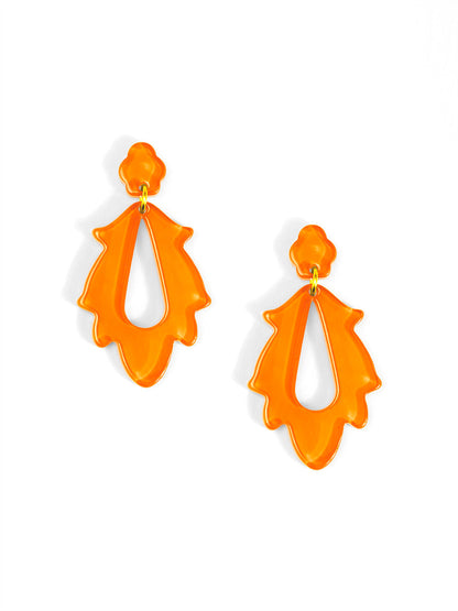 Resin Flame Drop Earring