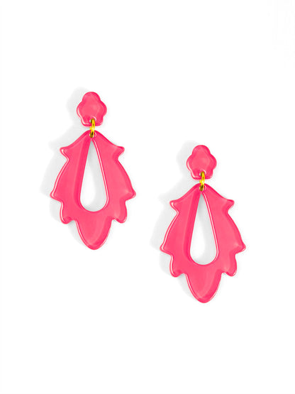 Resin Flame Drop Earring