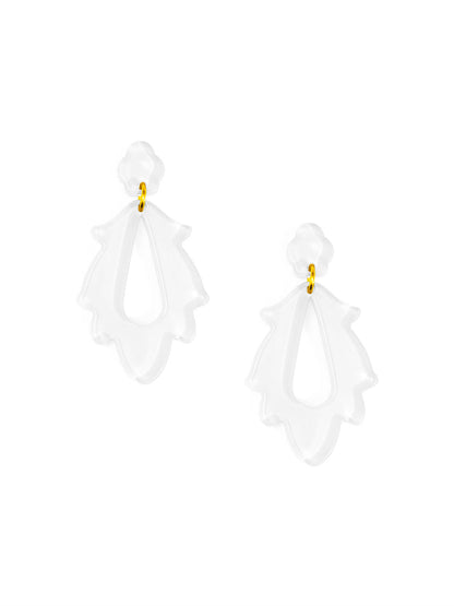 Resin Flame Drop Earring