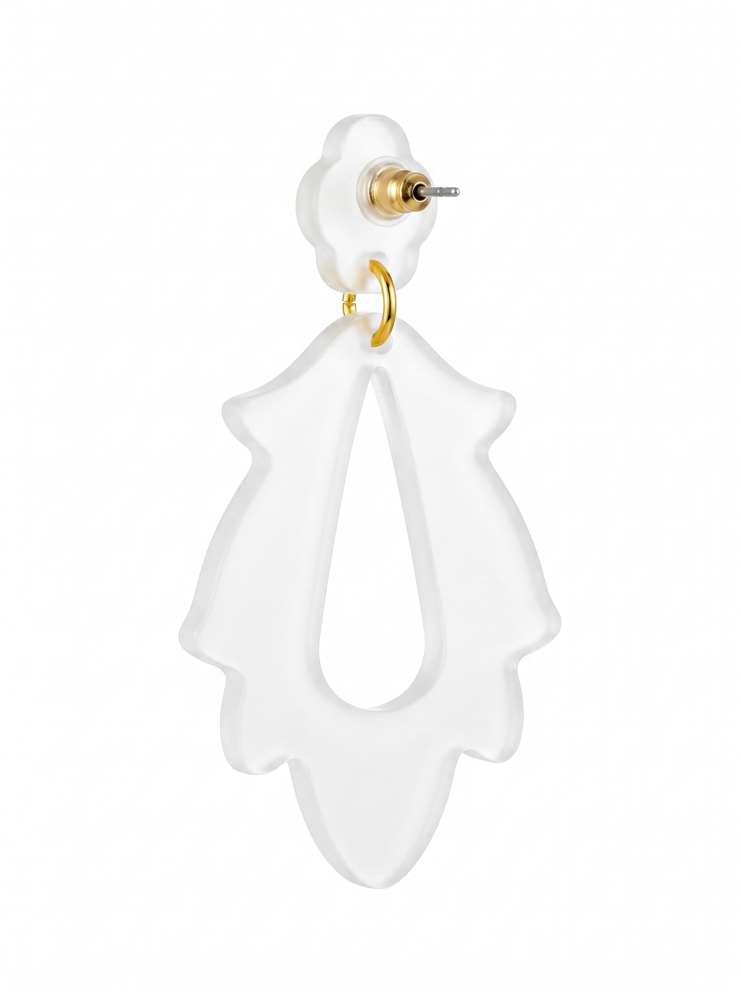 Resin Flame Drop Earring