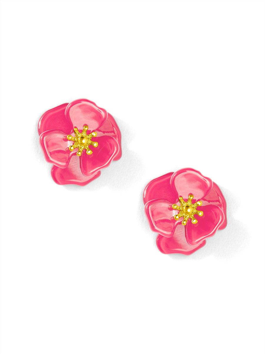 Amelia Resin Mini Flower Stud Earring
