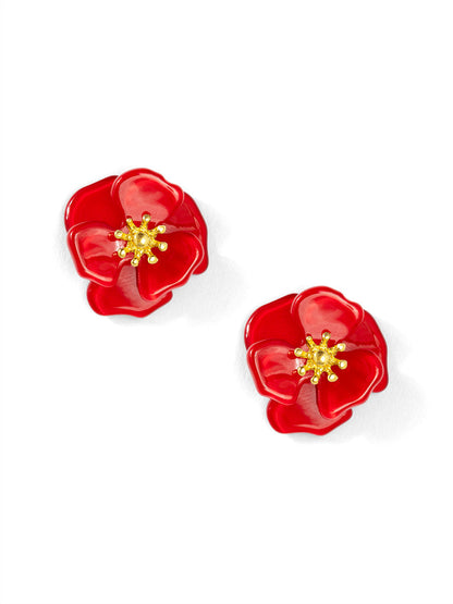 Amelia Resin Mini Flower Stud Earring
