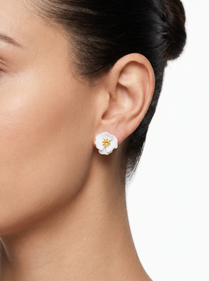 Amelia Resin Mini Flower Stud Earring