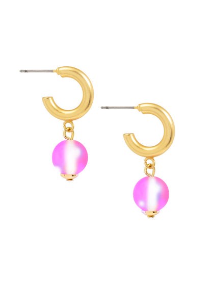 Glow Beads Hoop Earring