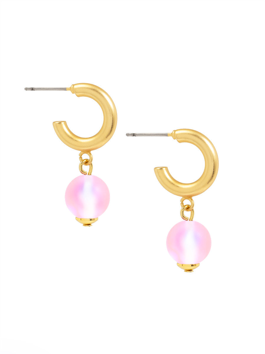 Glow Beads Hoop Earring