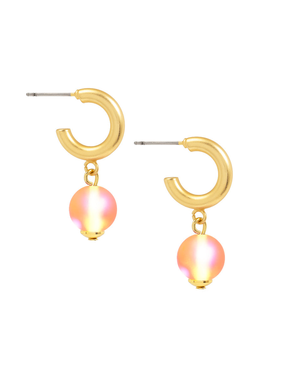 Glow Beads Hoop Earring