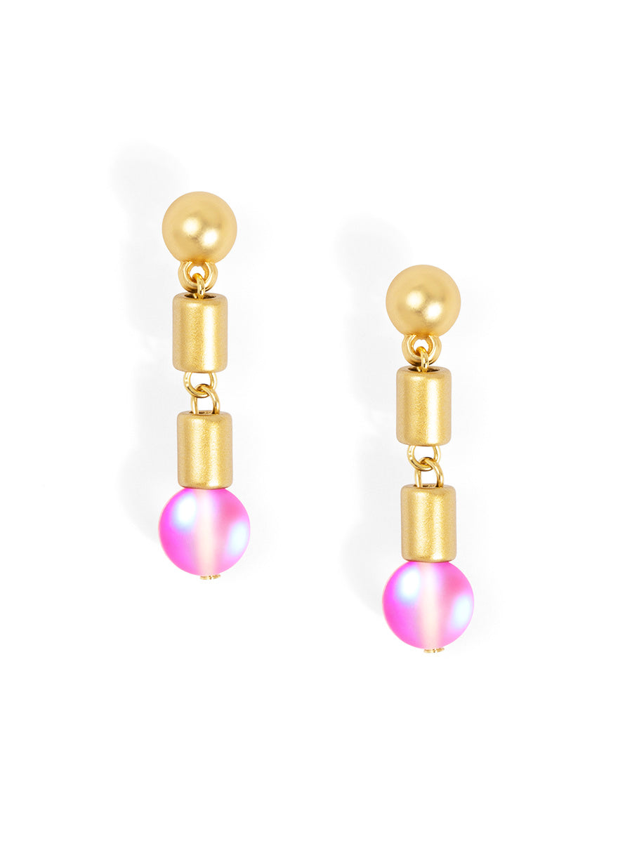Glow Beads Drop Earring