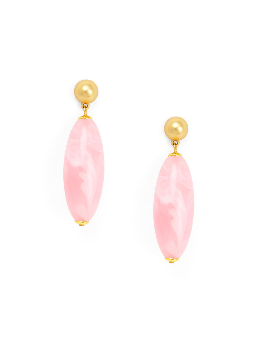 Glossy Resin Bead Drop Earring