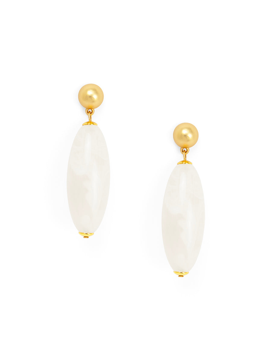Glossy Resin Bead Drop Earring