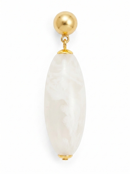 Glossy Resin Bead Drop Earring
