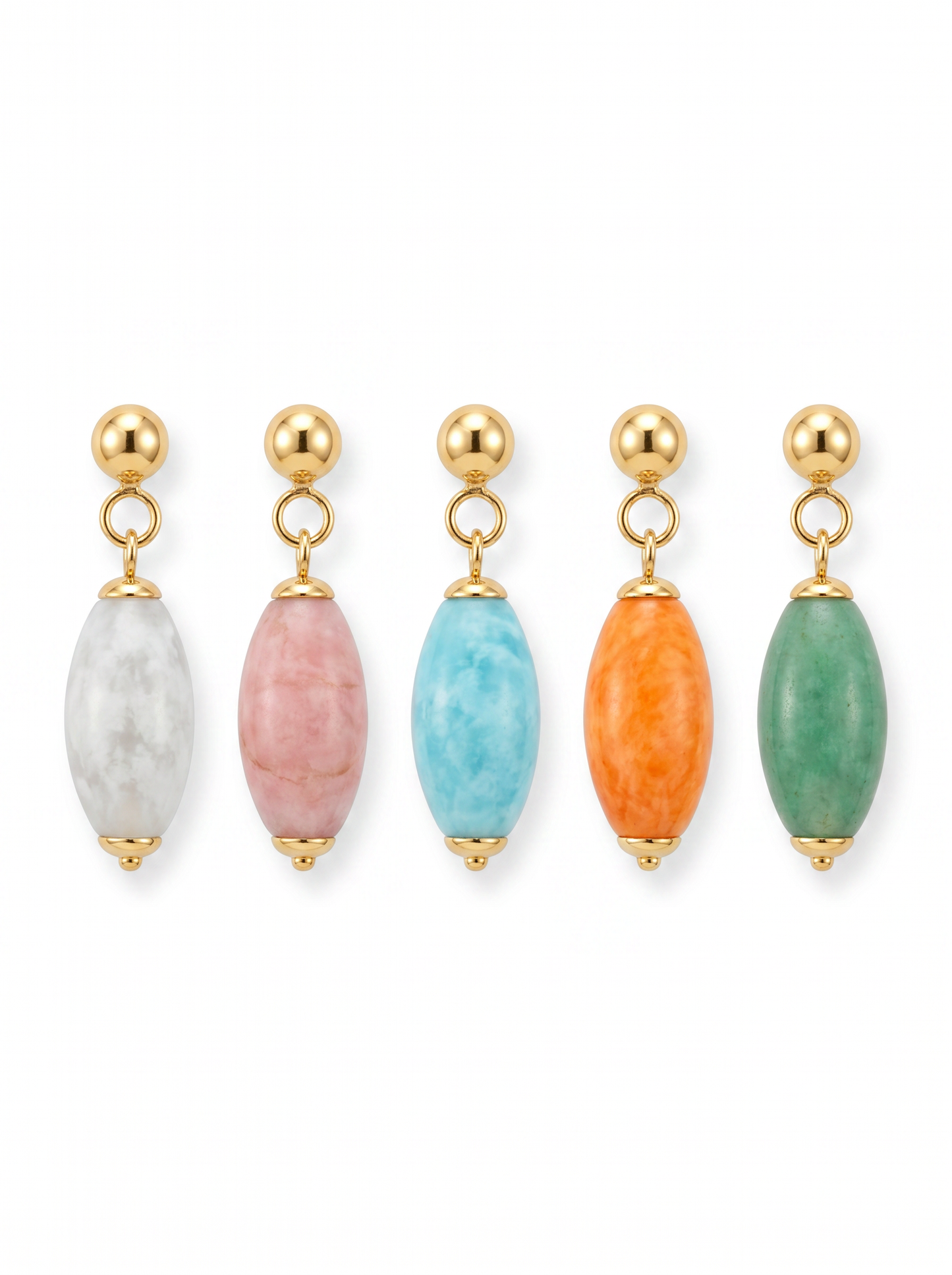 Glossy Resin Bead Drop Earring