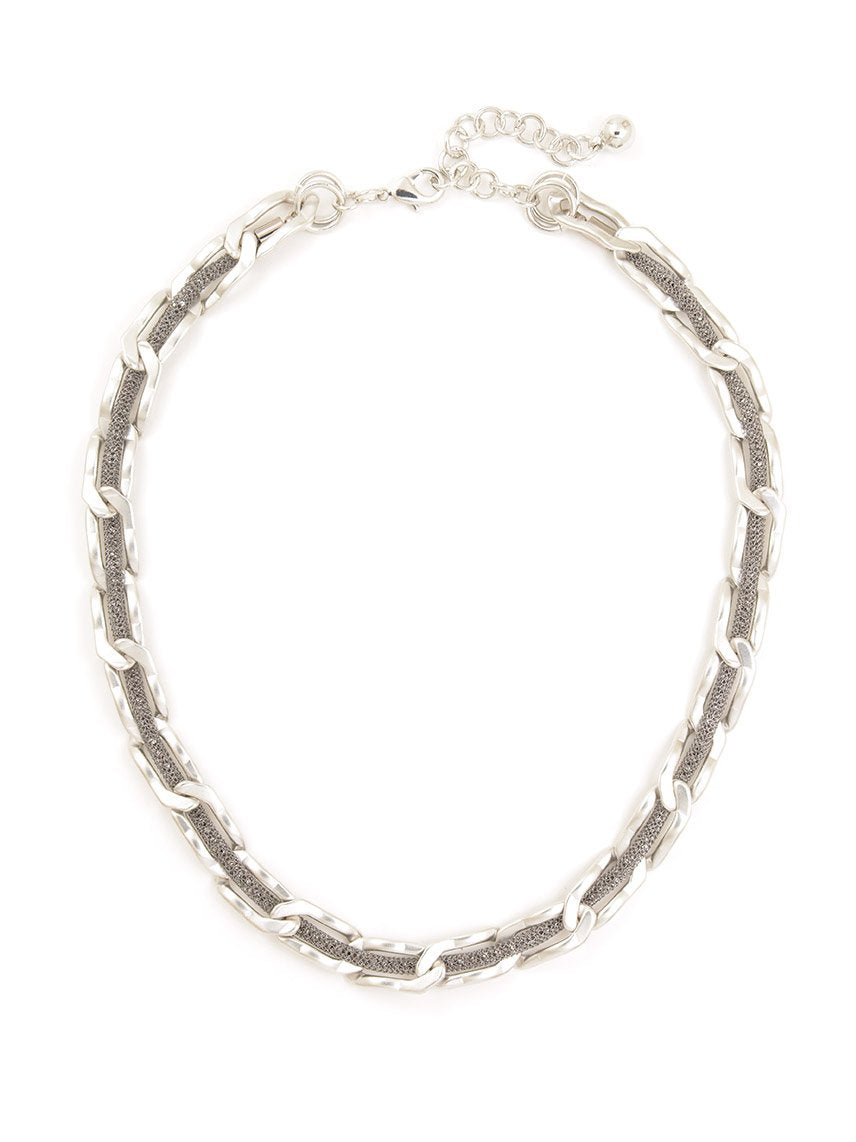 Shimmering Chains Collar Necklace