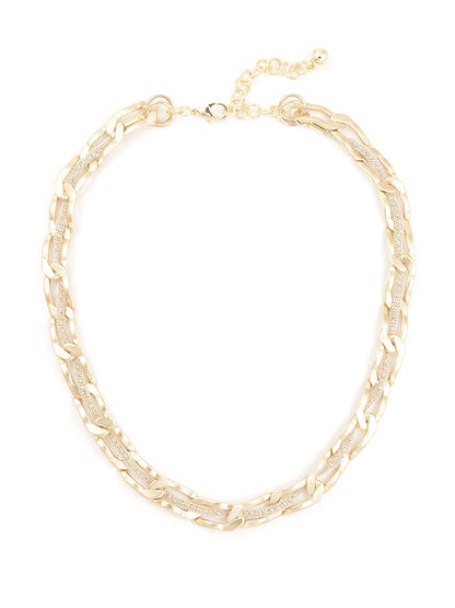 Shimmering Chains Collar Necklace