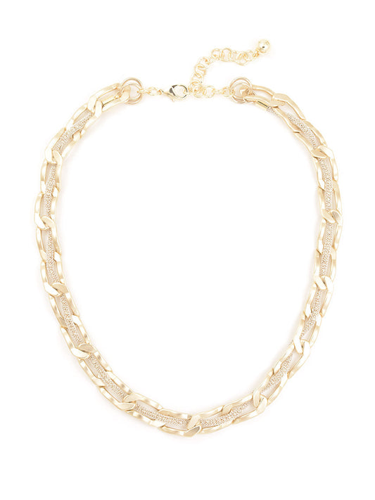 Shimmering Chains Collar Necklace