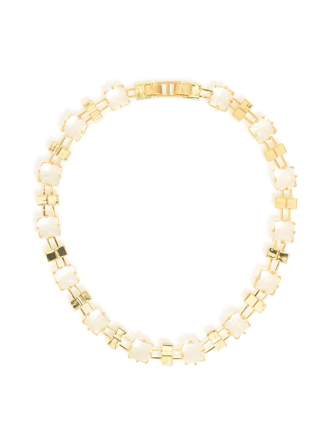 Squared And Stoned Necklace