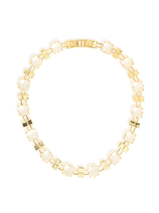Squared And Stoned Necklace