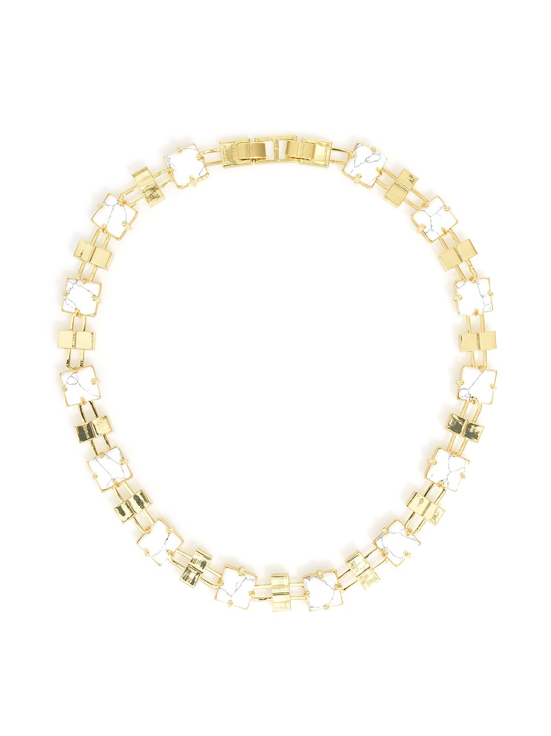 Squared And Stoned Necklace
