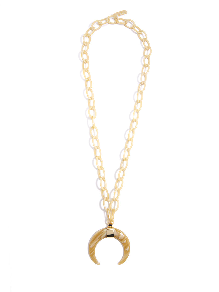 Tropical Torti Horn Necklace