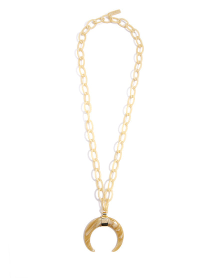Tropical Torti Horn Necklace