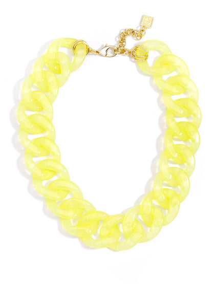 Lucky Lucite Collar Necklace