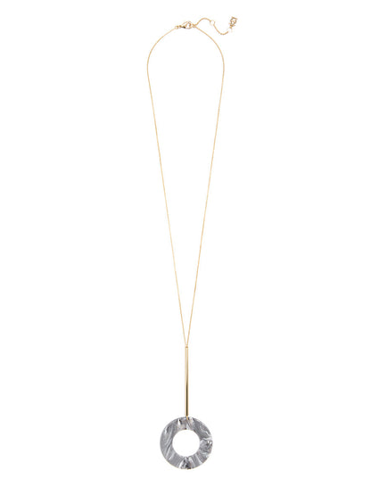 Tortoise Circle Pendant Necklace