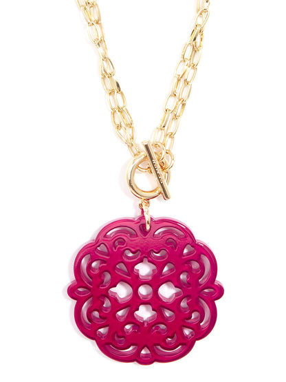 Allure Resin Pendant Necklace