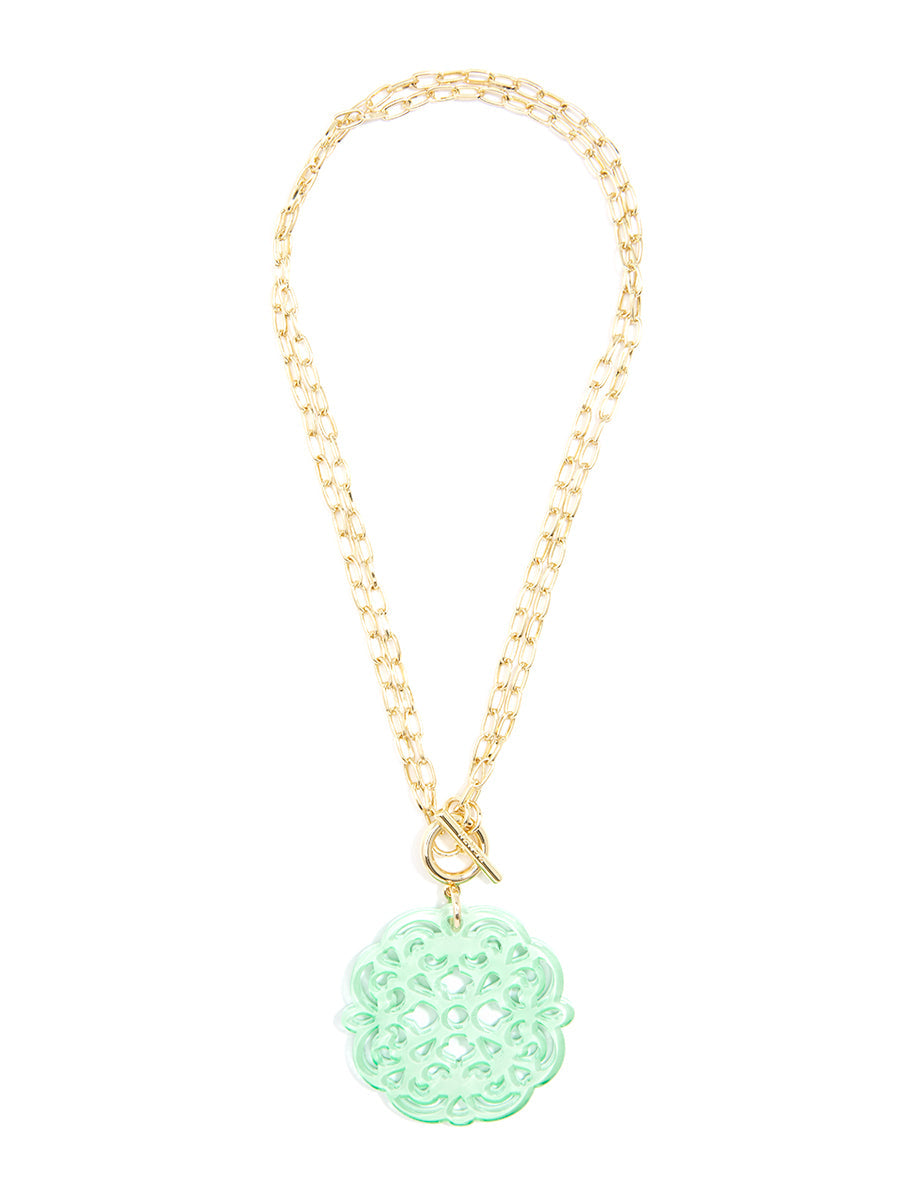 Allure Resin Pendant Necklace