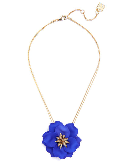 Painted Petals Pendant Necklace
