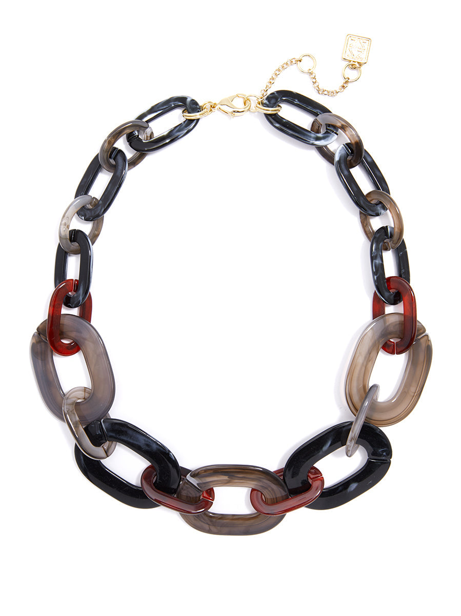 Marbled Moment Collar Necklace