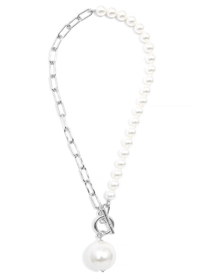 Best of Both Worlds Pearl Collar Necklace