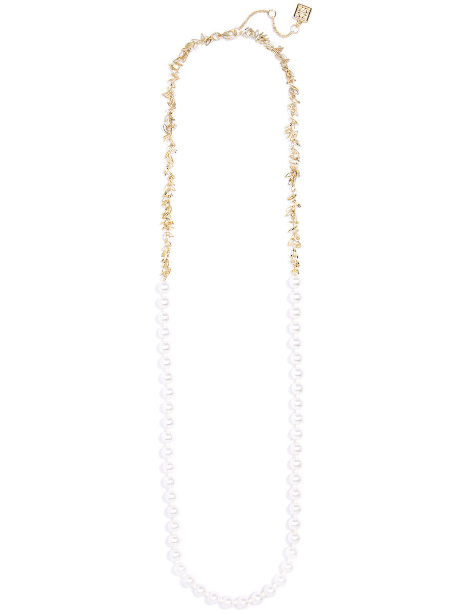 Radiant Pearl Long Necklace