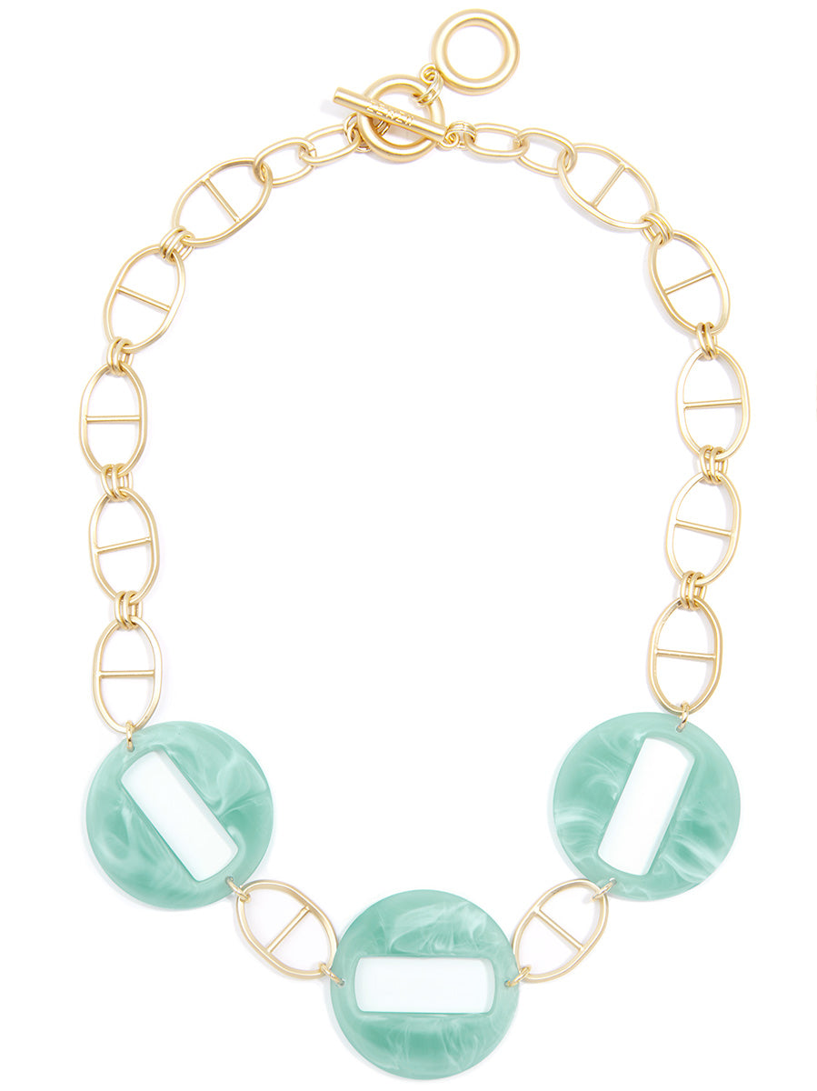 Cloud Links and Mariner Chain Collar Necklace