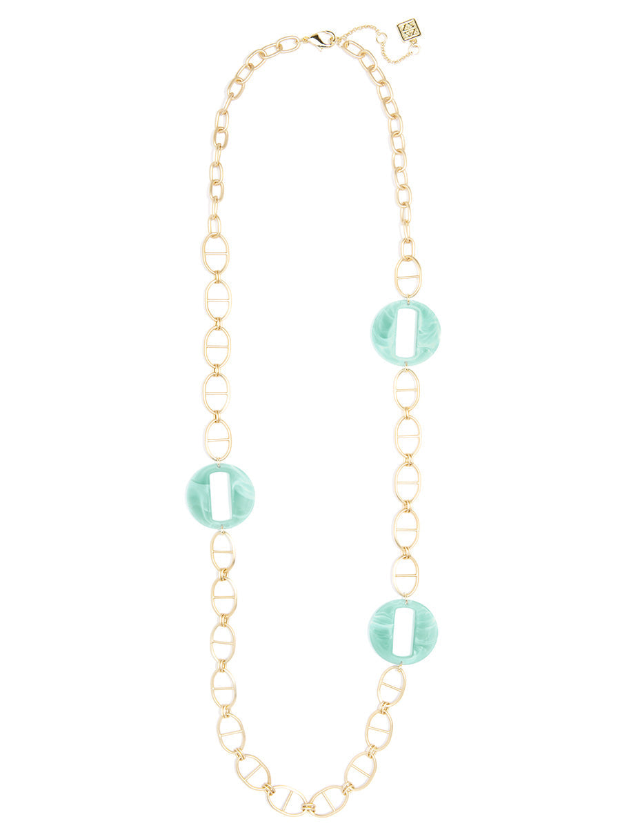 Cloud Links and Mariner Chain Long Necklace