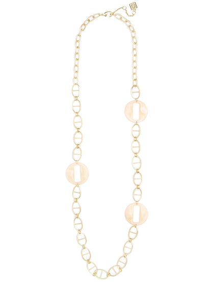 Cloud Links and Mariner Chain Long Necklace