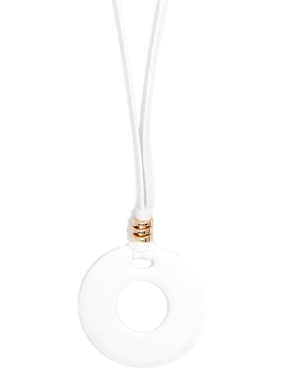 Bohemian Flair Faux Leather Pendant Necklace