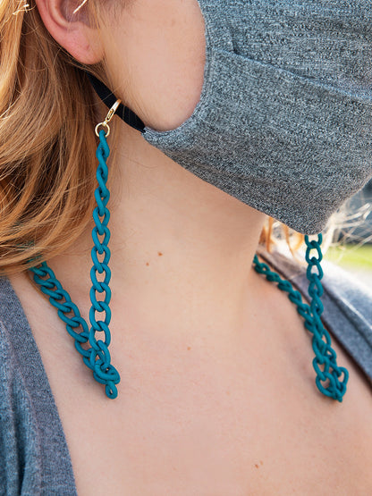 Painted Metal Convertable Mask Chain