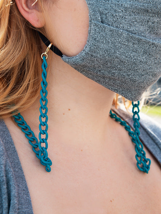 Painted Metal Convertable Mask Chain