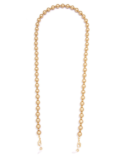 Matte Metallic Beaded Convertible Mask Chain