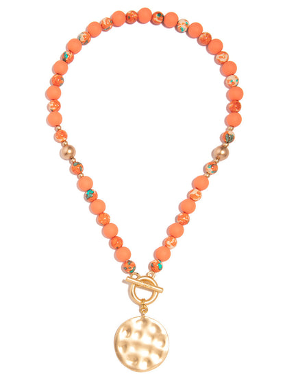 Rachel Beaded Charm Necklace