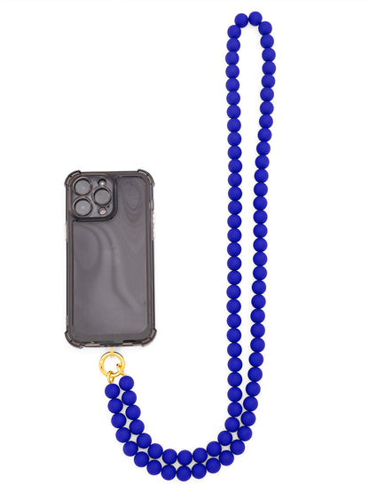 Matte Resin Beaded Crossbody Phone Lanyard