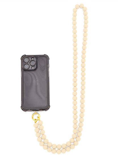 Matte Resin Beaded Crossbody Phone Lanyard