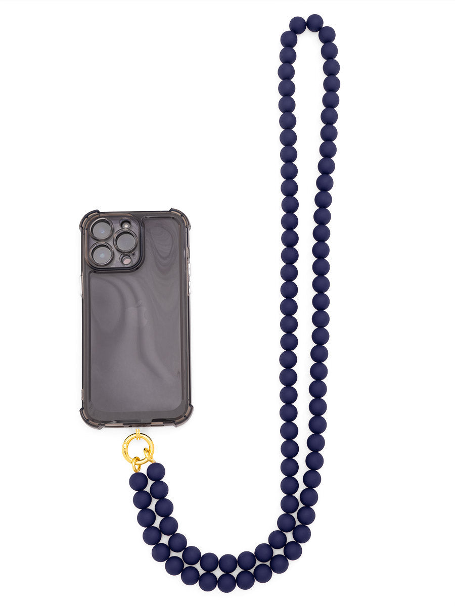 Matte Resin Beaded Crossbody Phone Lanyard