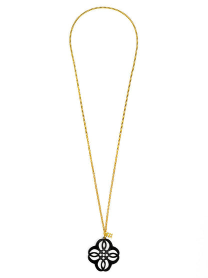 Mandala Pendant Long Necklace