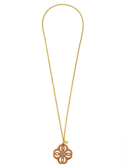 Mandala Pendant Long Necklace