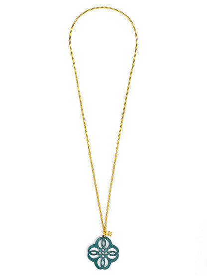 Mandala Pendant Long Necklace