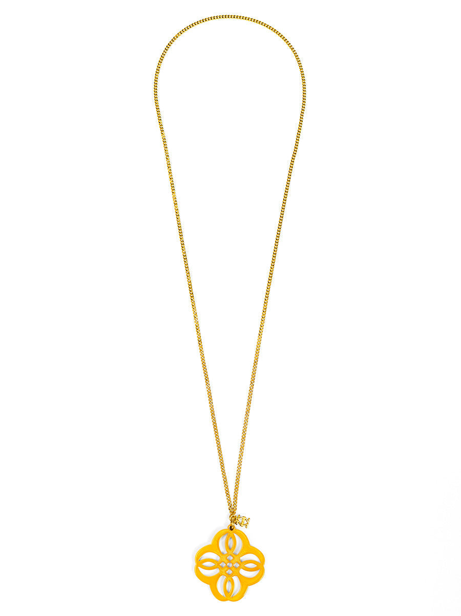 Mandala Pendant Long Necklace